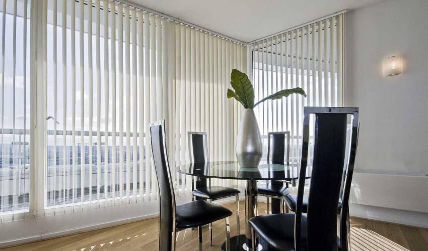 Vertical Blinds To Add Texture
