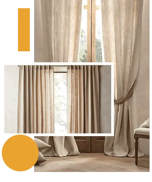 Stylish Linen Curtain
