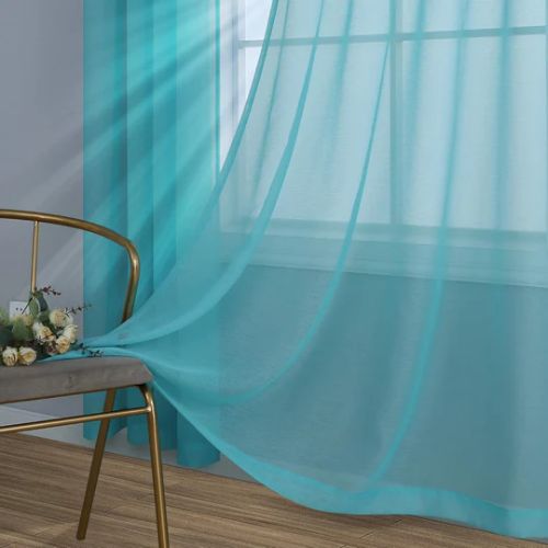 Teal Curtains