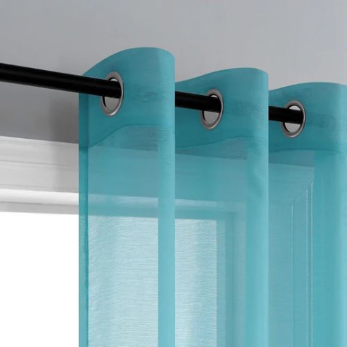 Teal Sheer Curtains in UAE