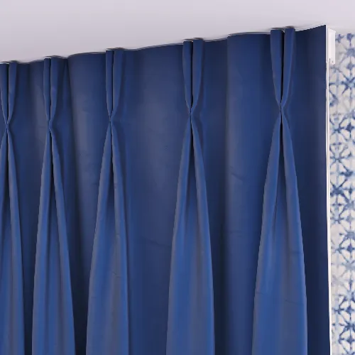 Blackout Curtain - Pinch Pleat - Blue 02