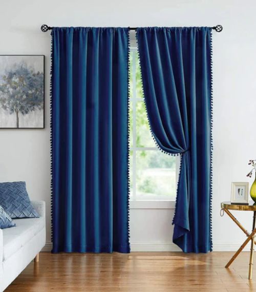 Blue Home Curtains
