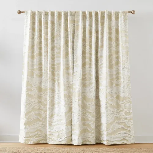 Cascade Wave Blackout Window Curtain Panels - Image 2