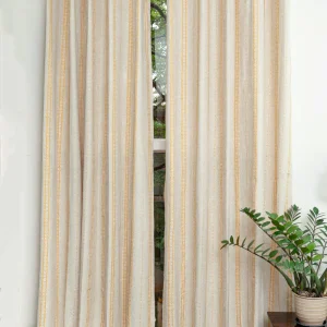 Aster Linen Minimal Textured Design Curtain