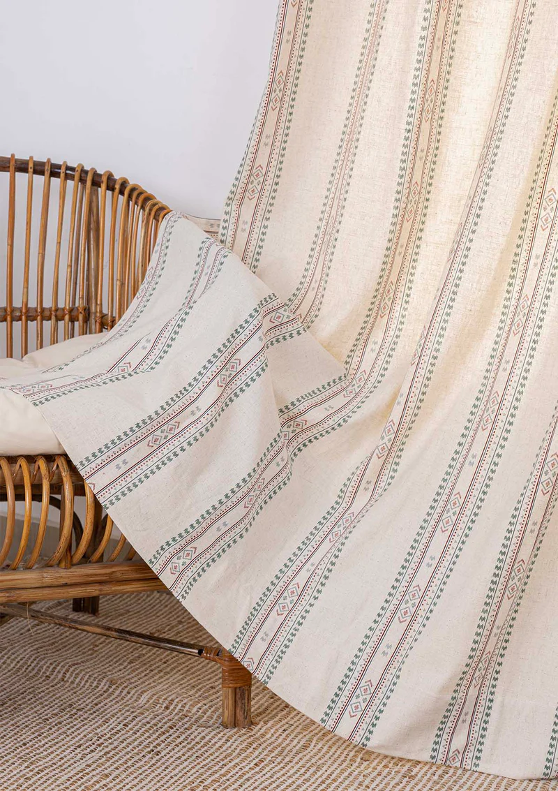 Kalai Linen Cotton Printed Curtain 01