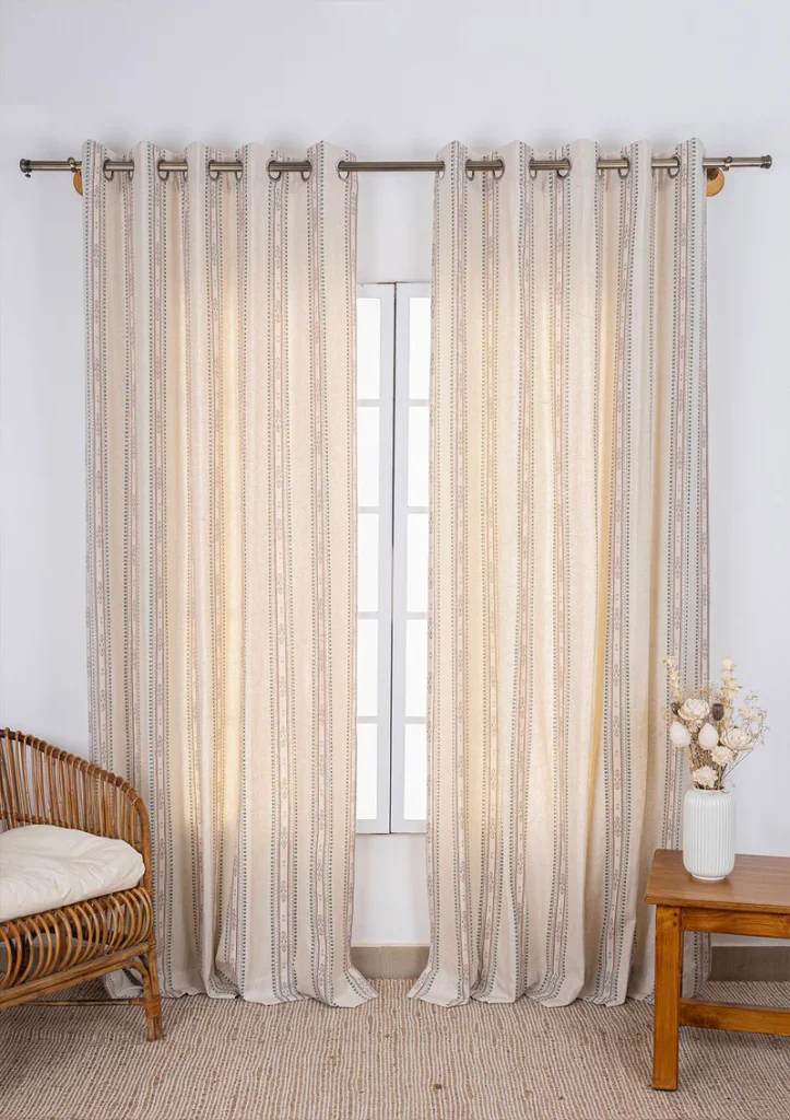 Kalai Linen Cotton Printed Curtain