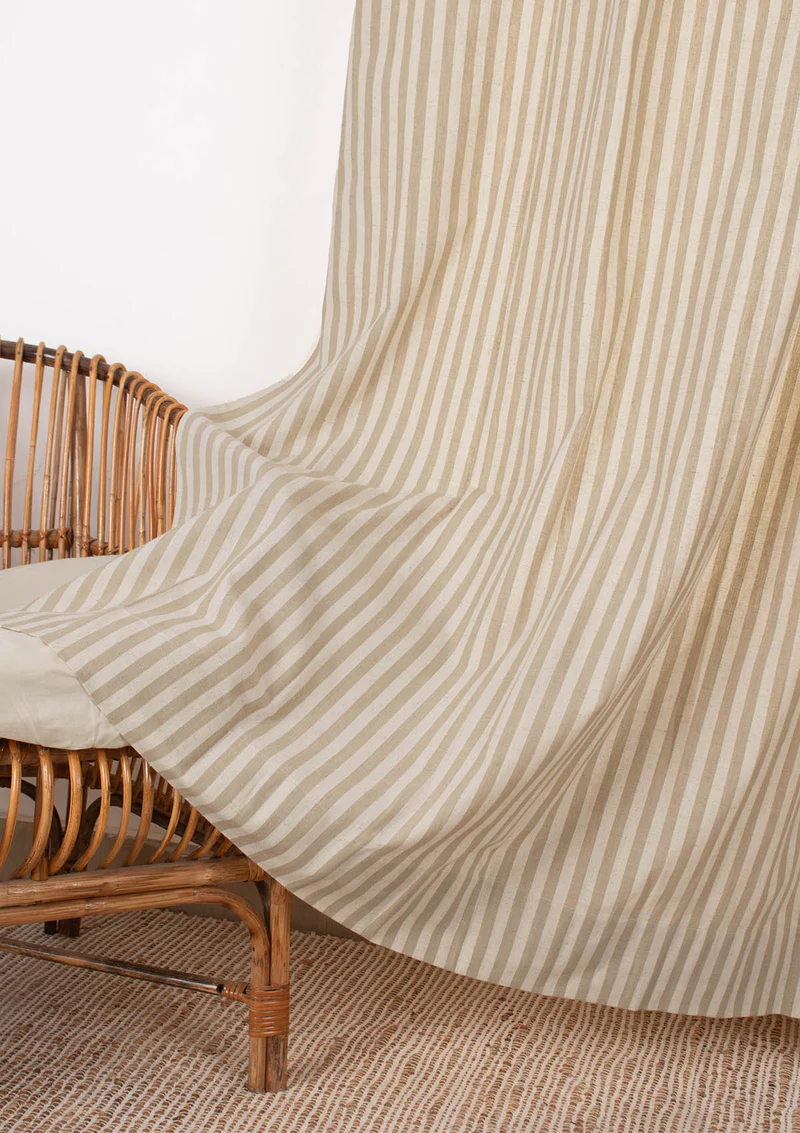 Loom 100% Linen Geometric Pattern Curtain 01