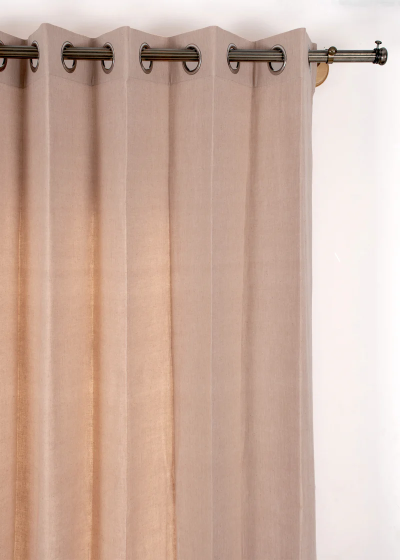 Pink Sand Solid Linen Curtains 03
