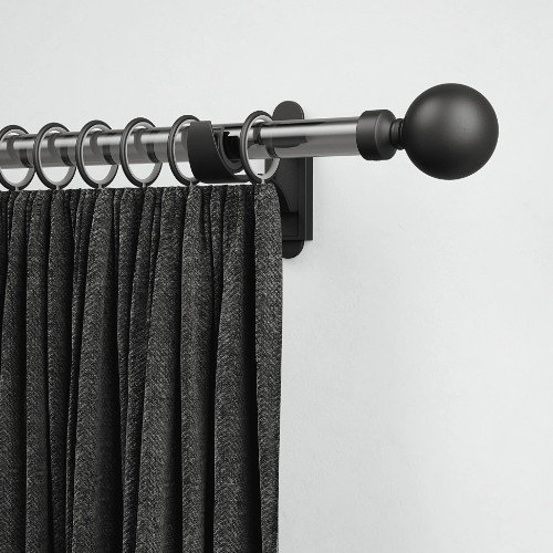 Black Curtains Rod