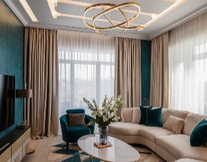 Living Room Custom Curtains