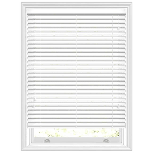 50mm Classic White Wood Window Blind
