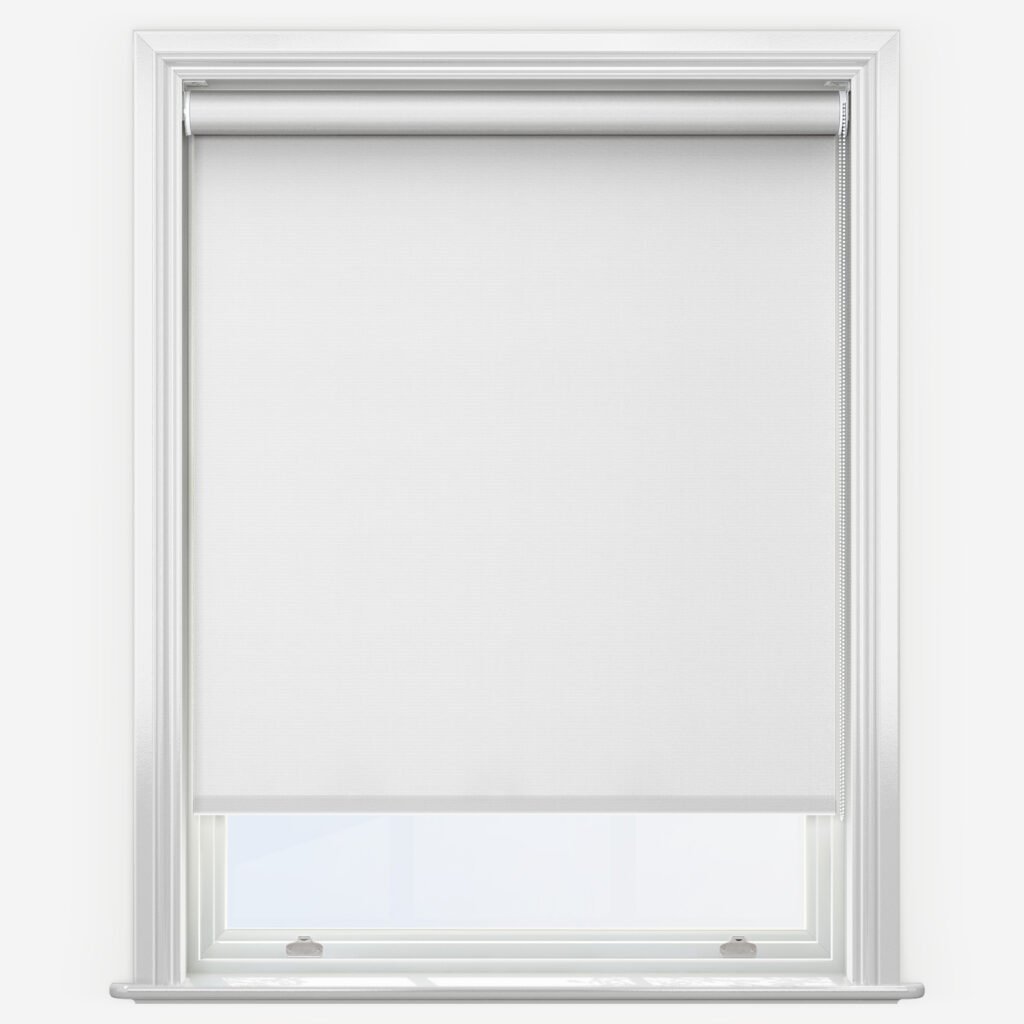 Aqualush Elegant White Window Roller Shade