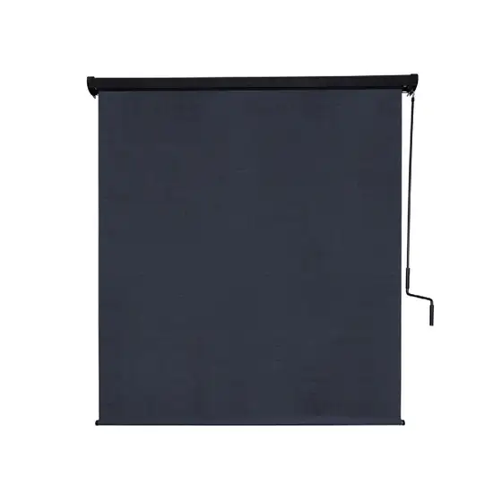 Coolaroo Patio Crank Blind with Pelmet – Graphite 2.1x2.7m