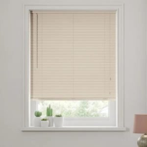 Cream Wooden Venetian Blind 27mm Slats