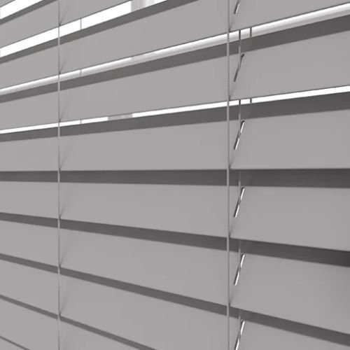Grey Satin Ecowood Venetian Blind 01