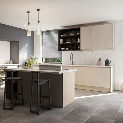 Grey Satin Ecowood Venetian Blind 05