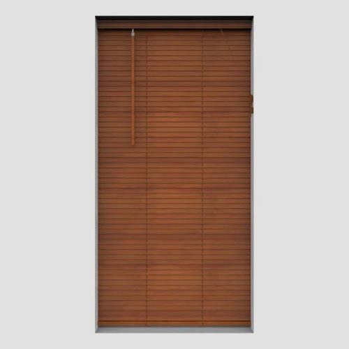 Hardwood Teak 25mm Slats Venetian Blind