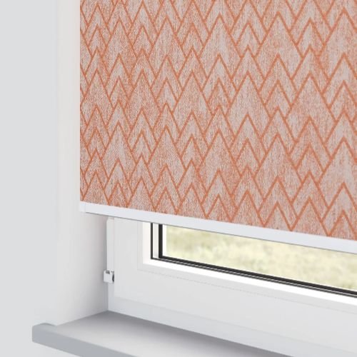 Isabella Tangerine Electrical Roller Blind