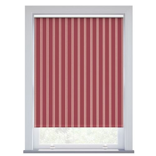 JL x Sanderson Arbre Stripe, Mulberry Putty Blackout Roller Blind