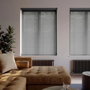 Made To Measure 50mm Slats Charcoal Venetian Blind