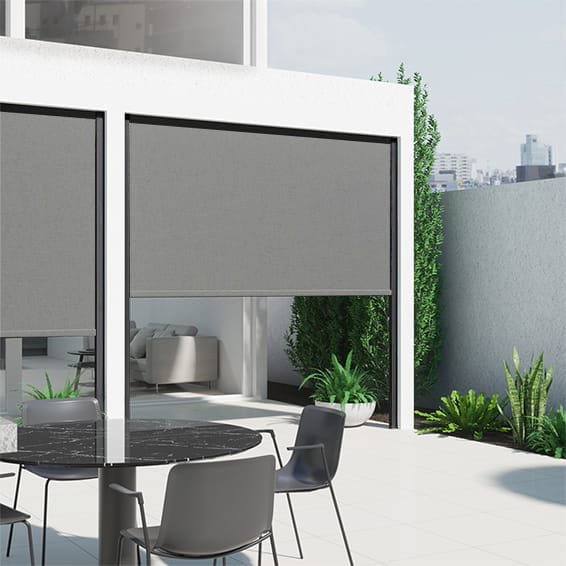 Outdoor Coal Grey Privacy Blind