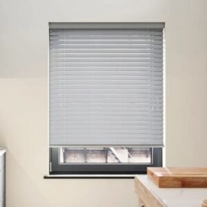 Tranquil Grey Satin Ecowood Venetian Blind