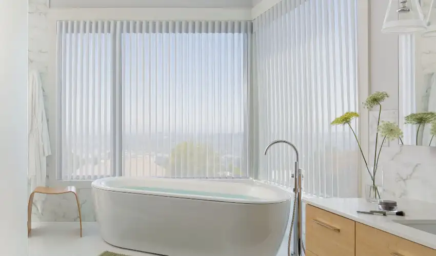 Vertical Blinds Bathroom Moisture Resistant