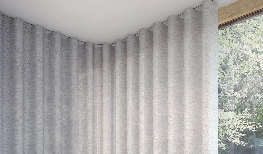 Wave Fold Curtain Track System